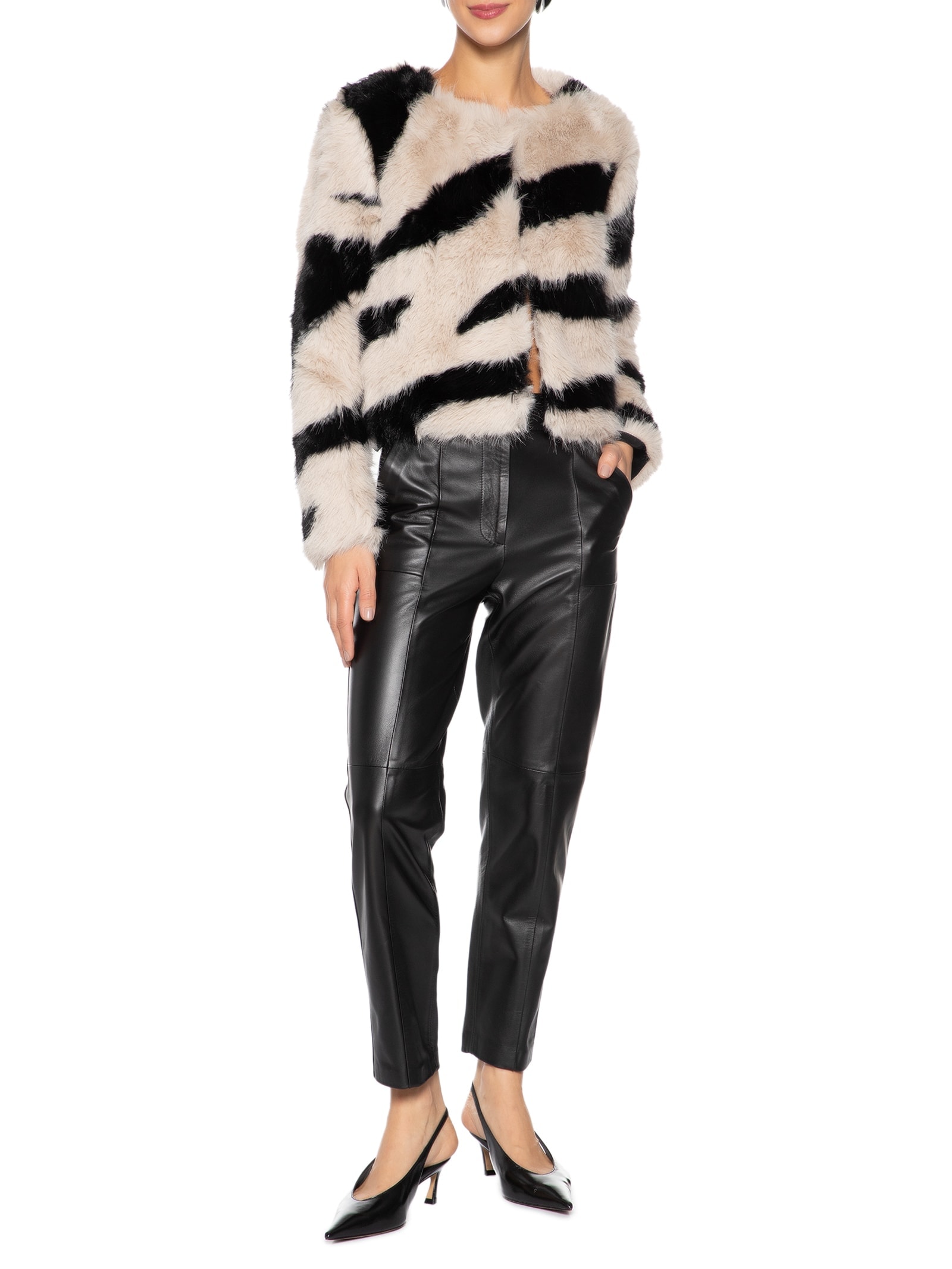 Casaco Fur Feminino Bege Market 33