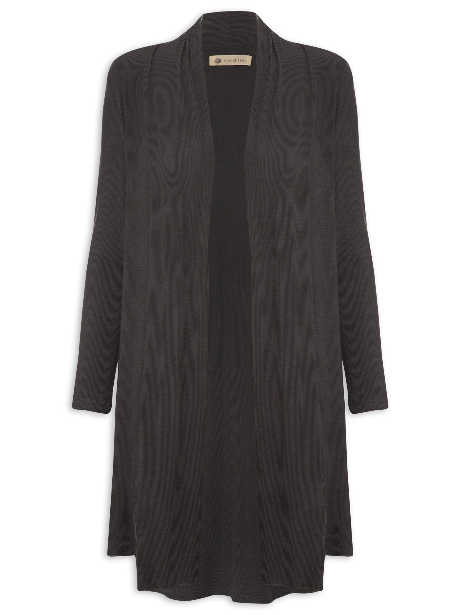 Casaco Grafite Canelado Bambu Comfort Yogini