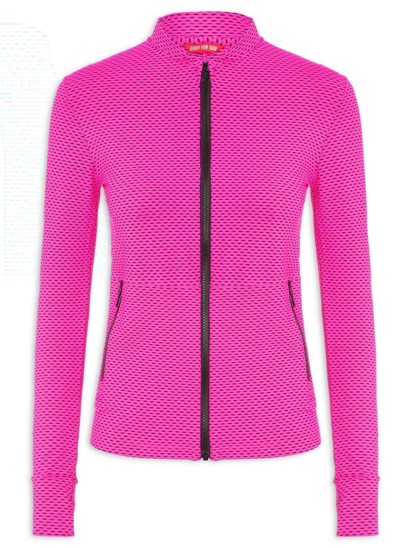 Casaco Liso Rosa Body For Sure