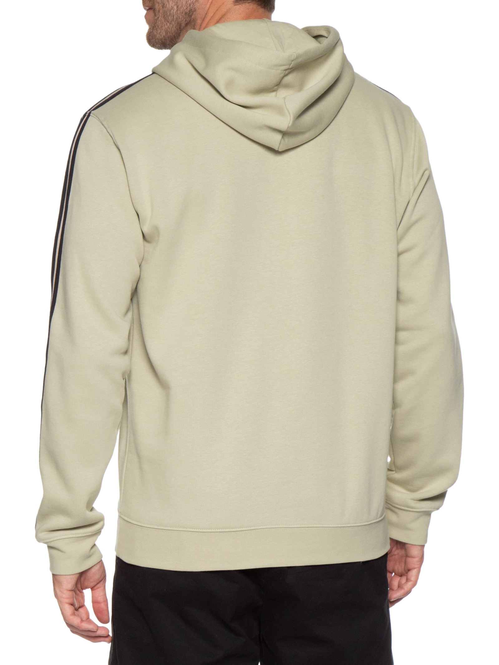 Casaco Masculino 3 Stripes Hooded Bege Adidas Originals