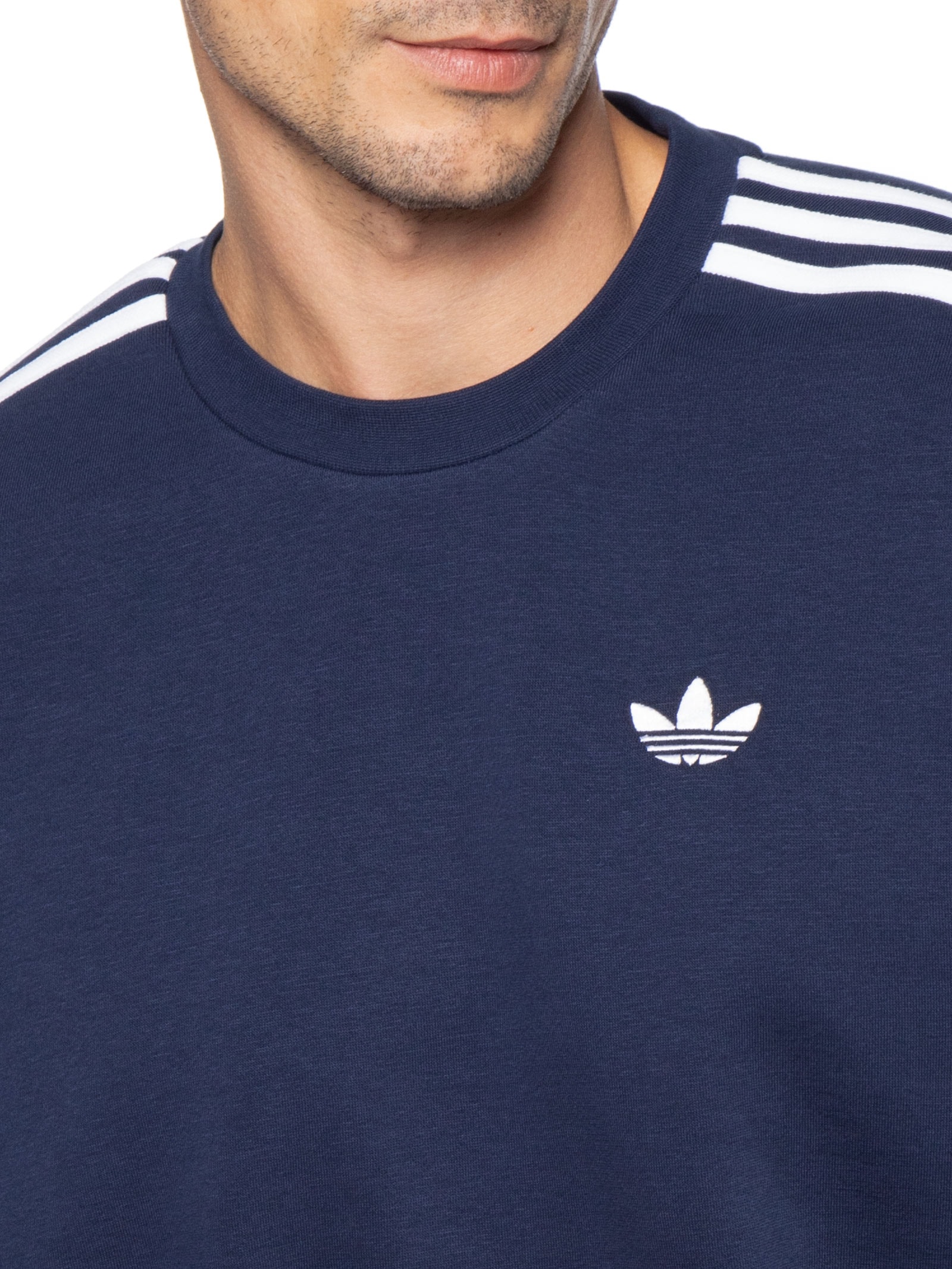 Casaco Masculino 3S Crew Azul Adidas Originals