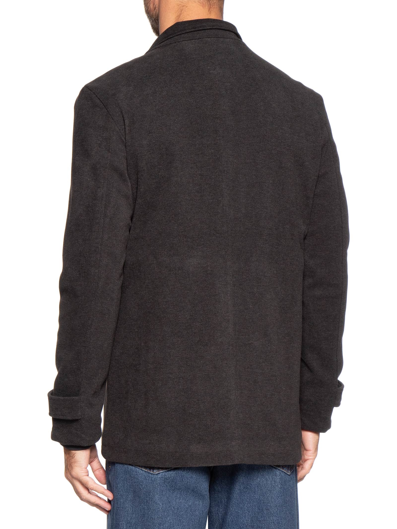 Casaco Masculino Botões Clássico Cinza '2 Essential