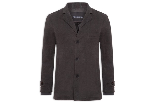 Casaco Masculino Botões Clássico - Cinza