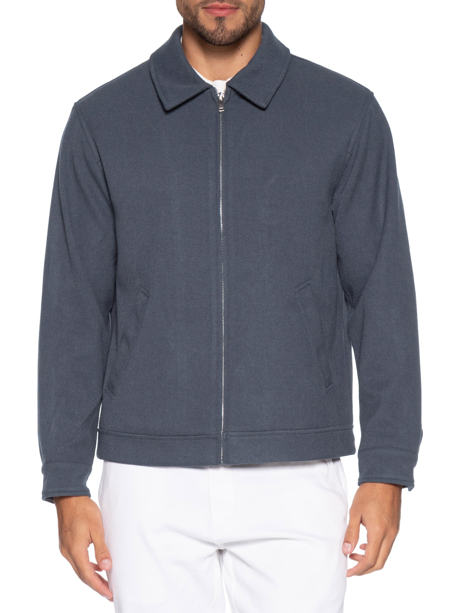 Casaco Masculino Clássico Cinza '2 Essential