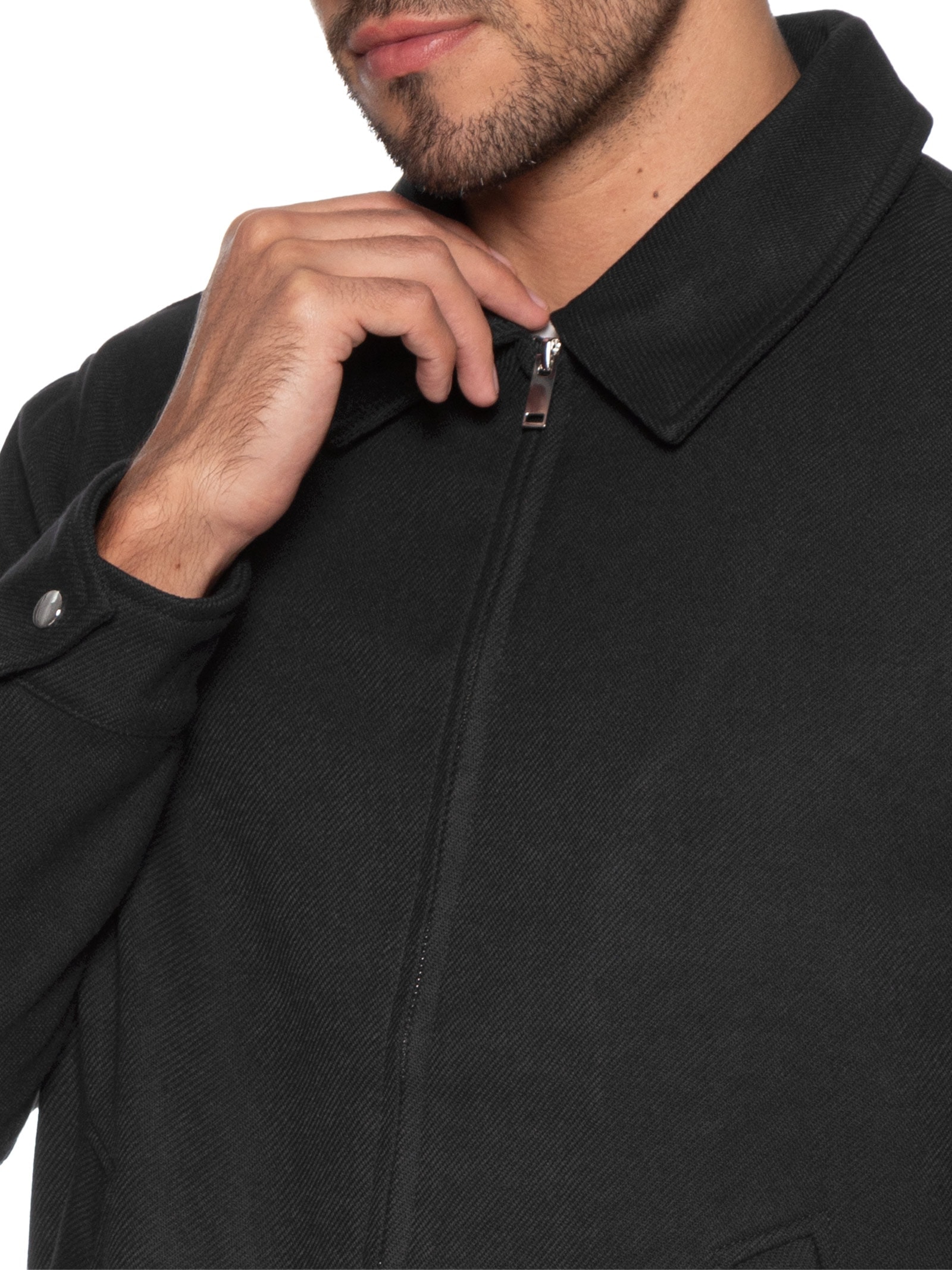 Casaco Masculino Clássico Preto '2 Essential