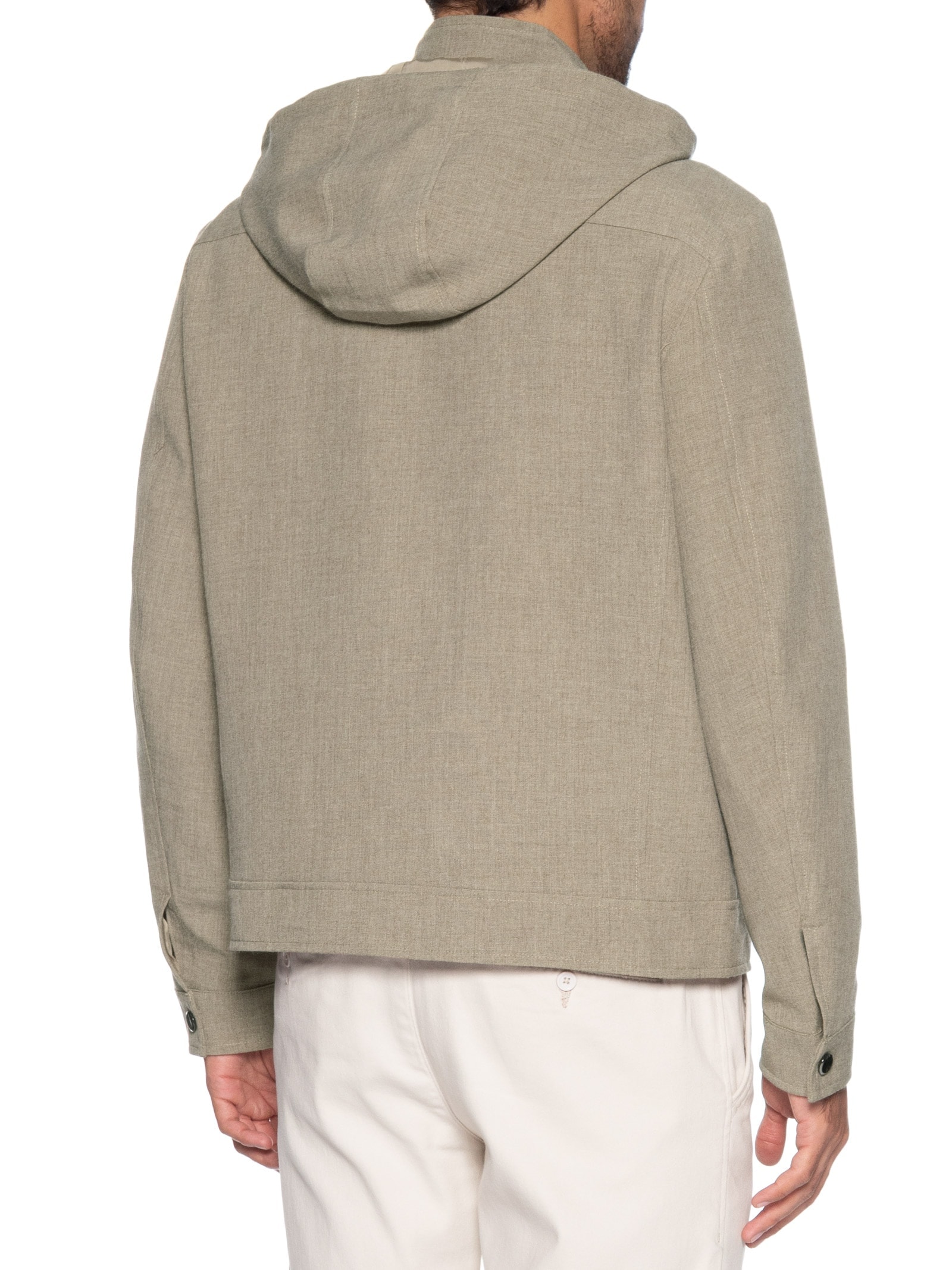 Casaco Masculino Com Capuz Bege '2 Essential