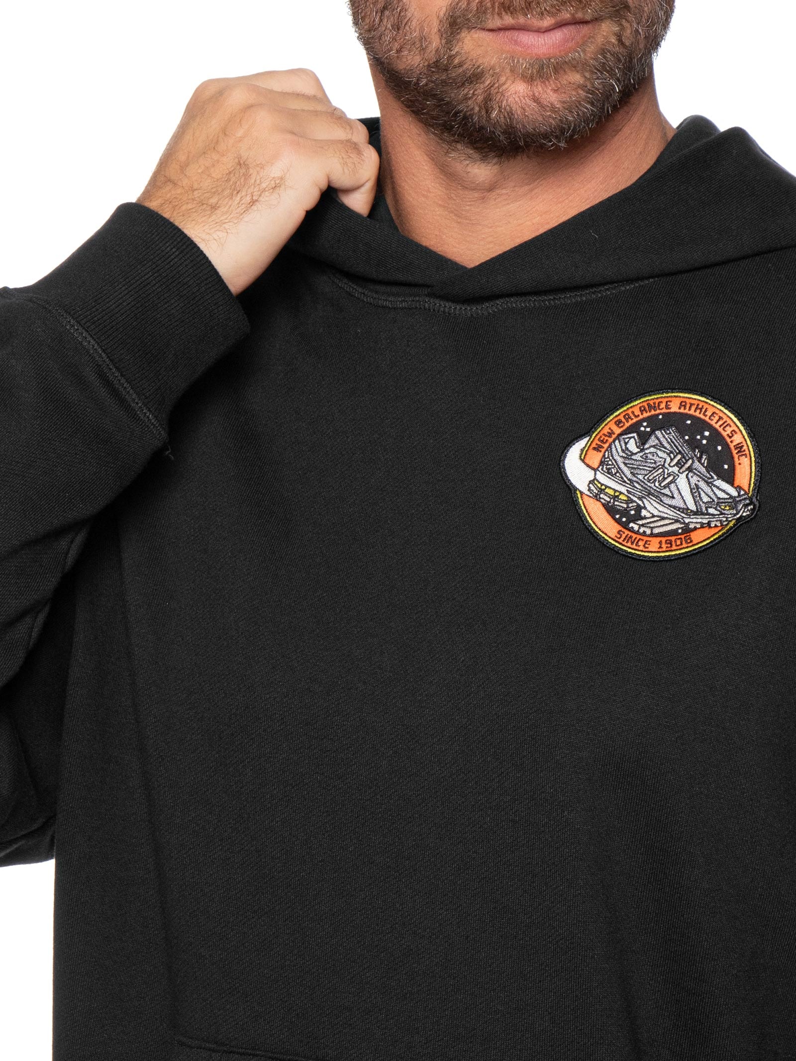 Casaco Masculino Com Capuz Ghica International Sport Preto New Balance