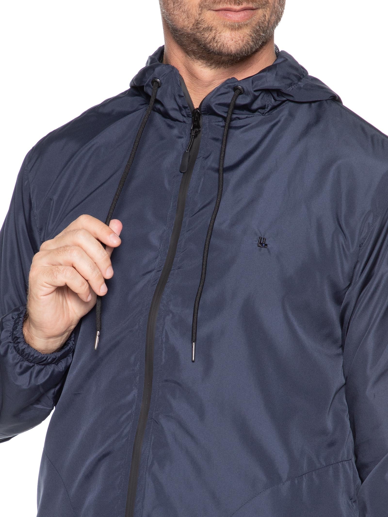 Casaco Masculino Corta Vento Color Azul Foxton