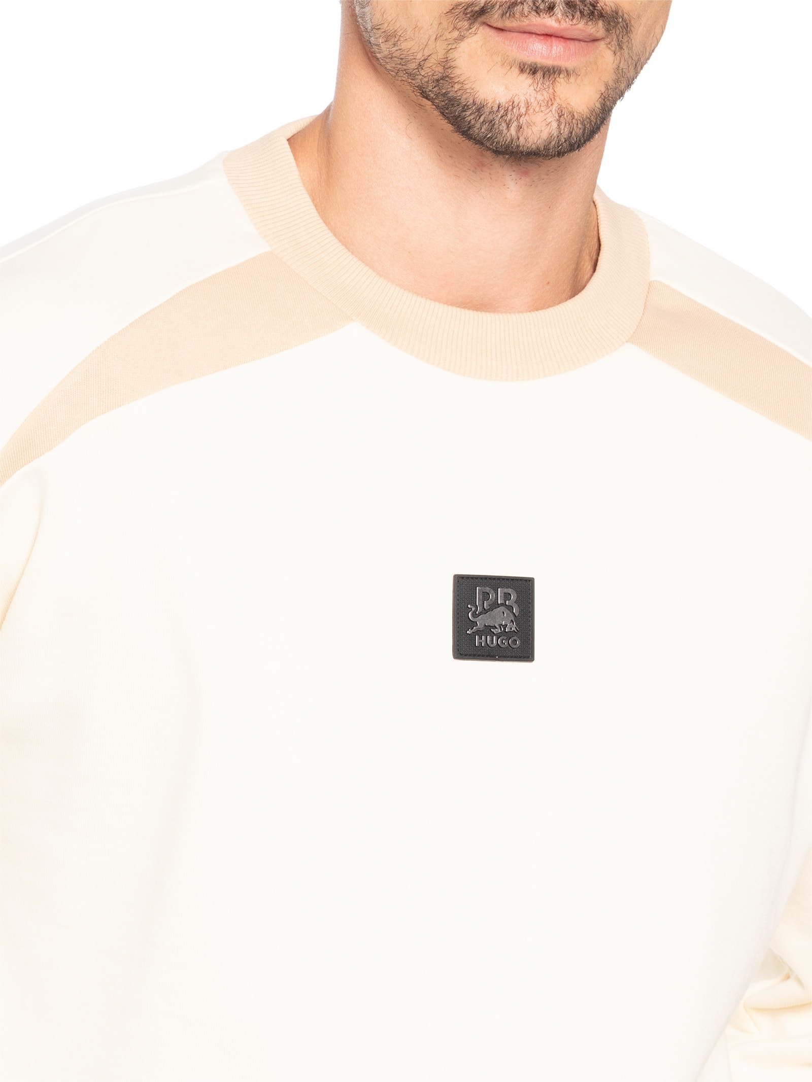 Casaco Masculino De Moletom Davalio Collab Red bull Branco Hugo