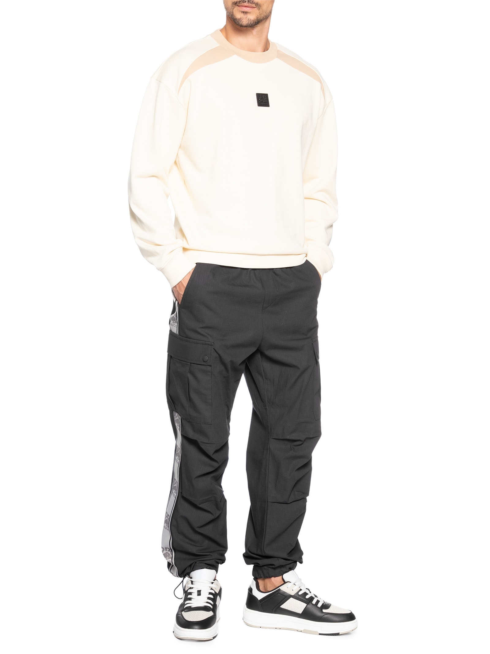 Casaco Masculino De Moletom Davalio Collab Red bull Branco Hugo