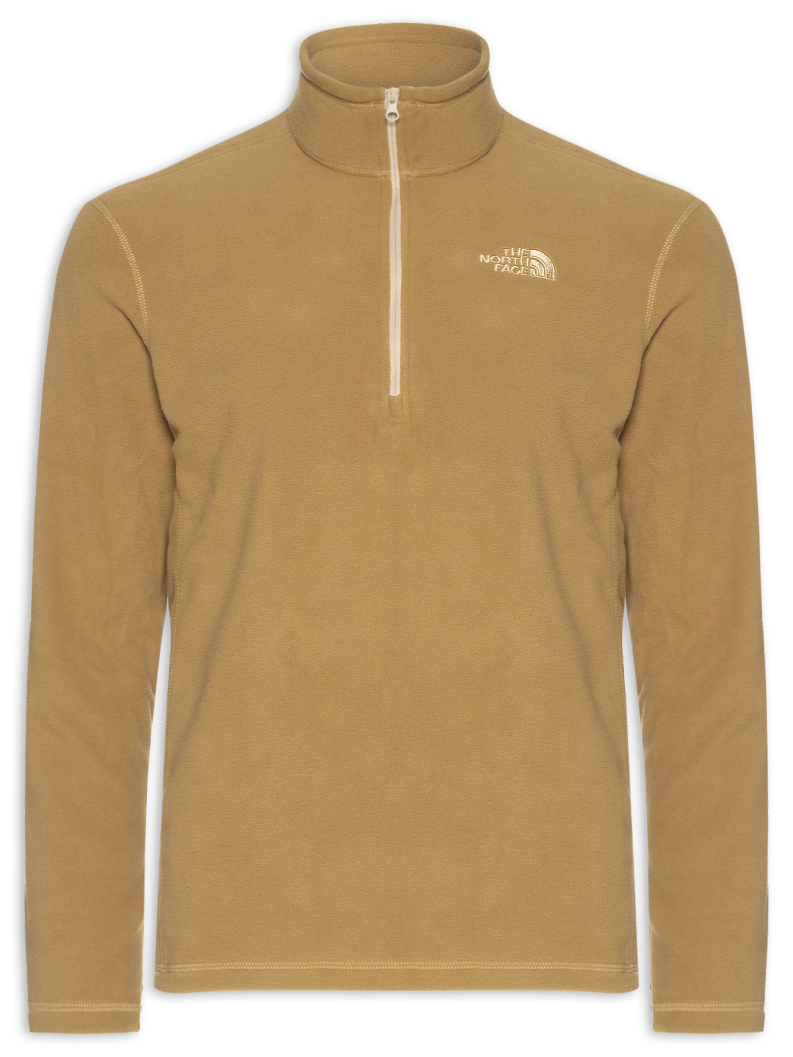 Casaco Masculino Fleece Glacier 1/4 Zíper Marrom The North Face