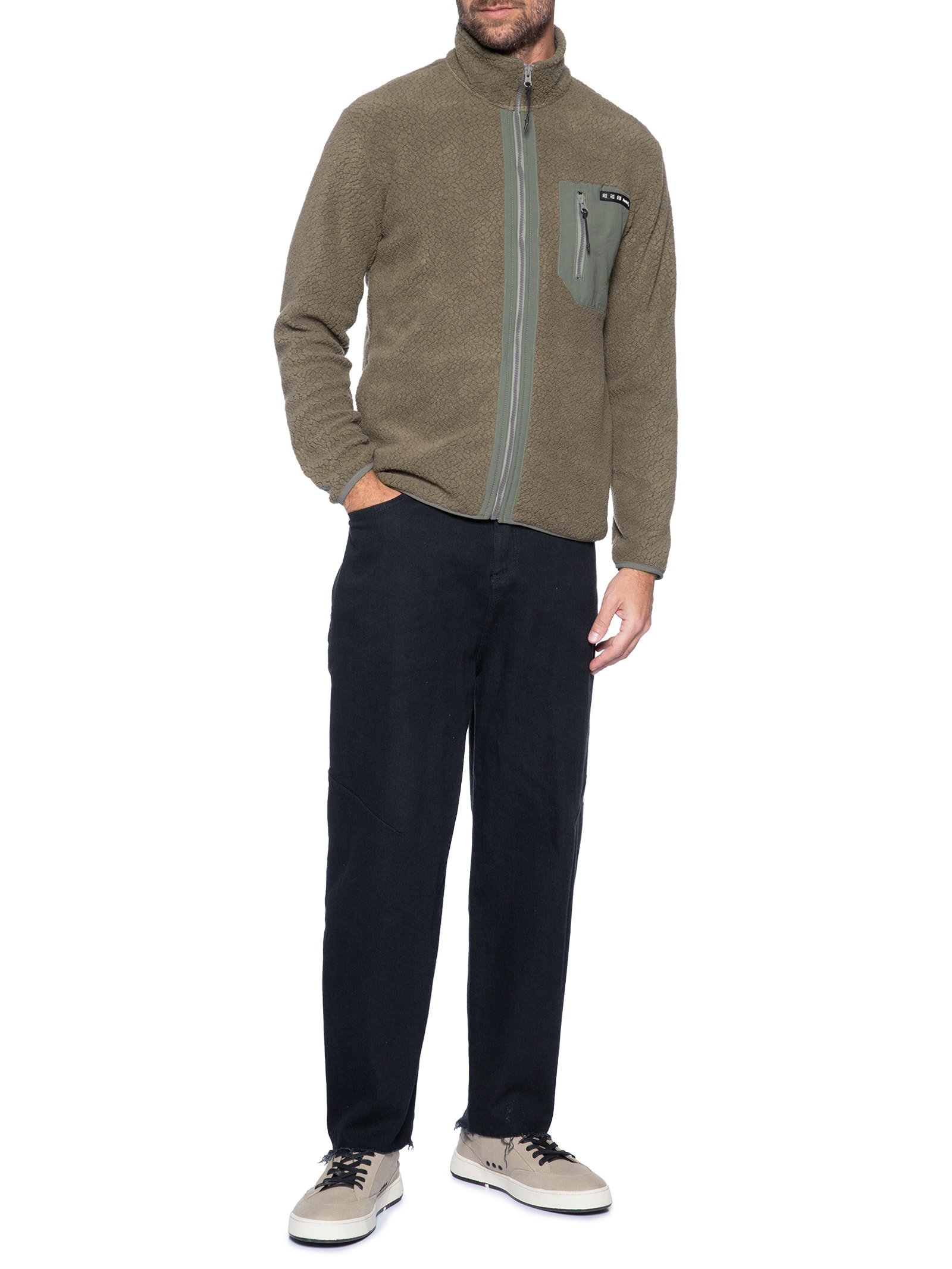 Casaco Masculino Fleece Nagano Marrom Austral