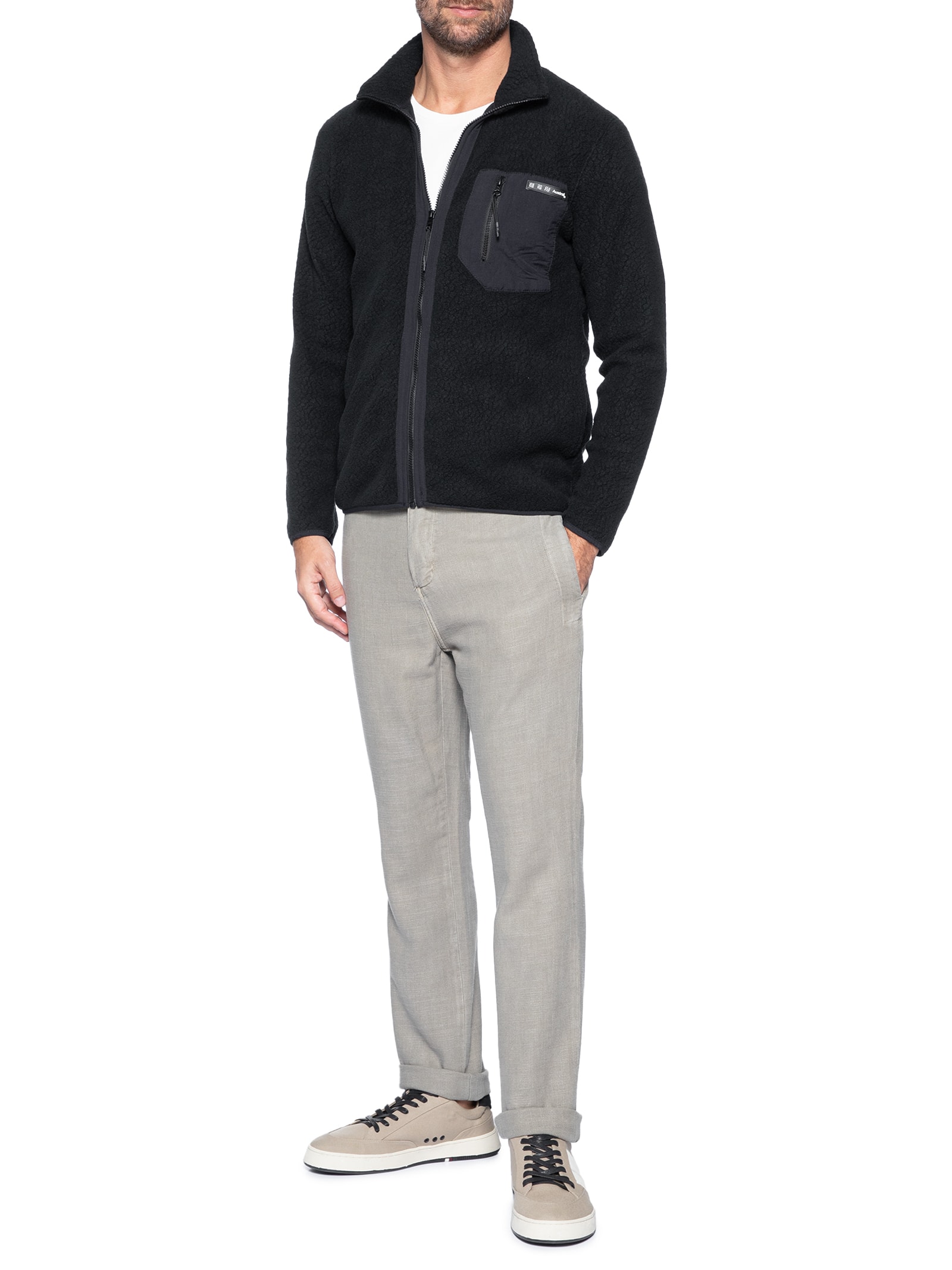 Casaco Masculino Fleece Nagano Preto Austral