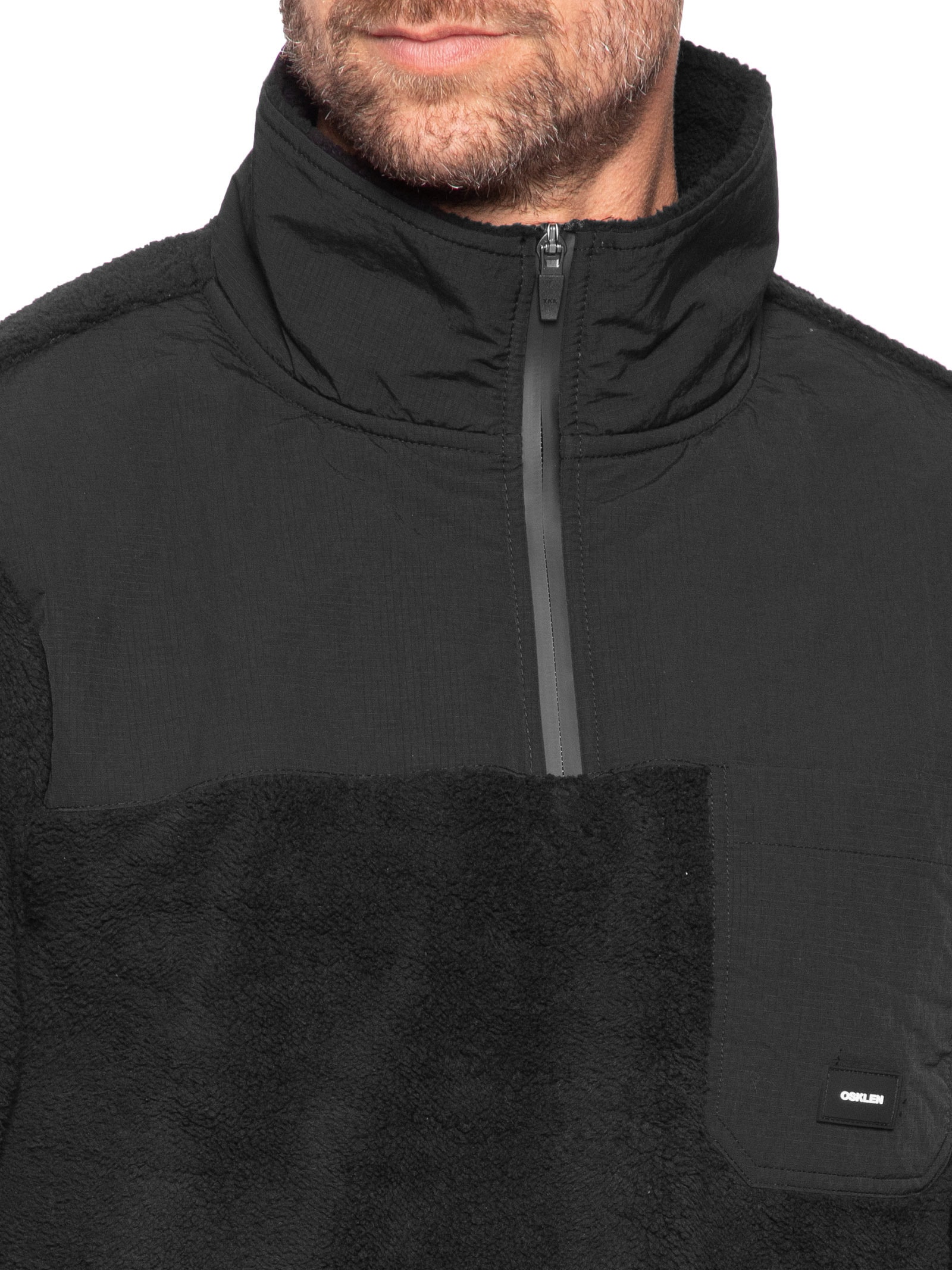 Casaco Masculino Fleece Trkk Ripstop Preto Osklen