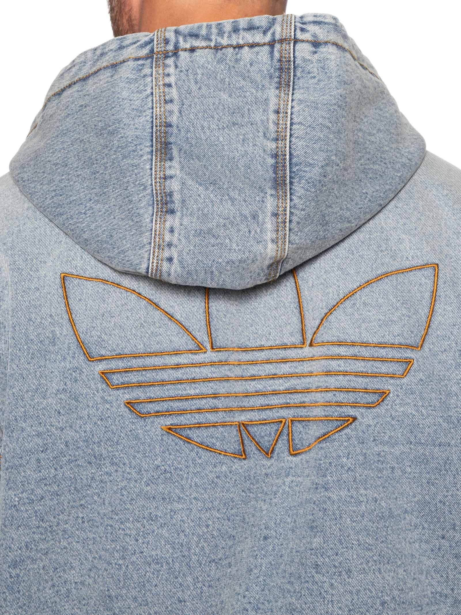 Casaco Masculino Hooded Denim - Cinza - Adidas Originals