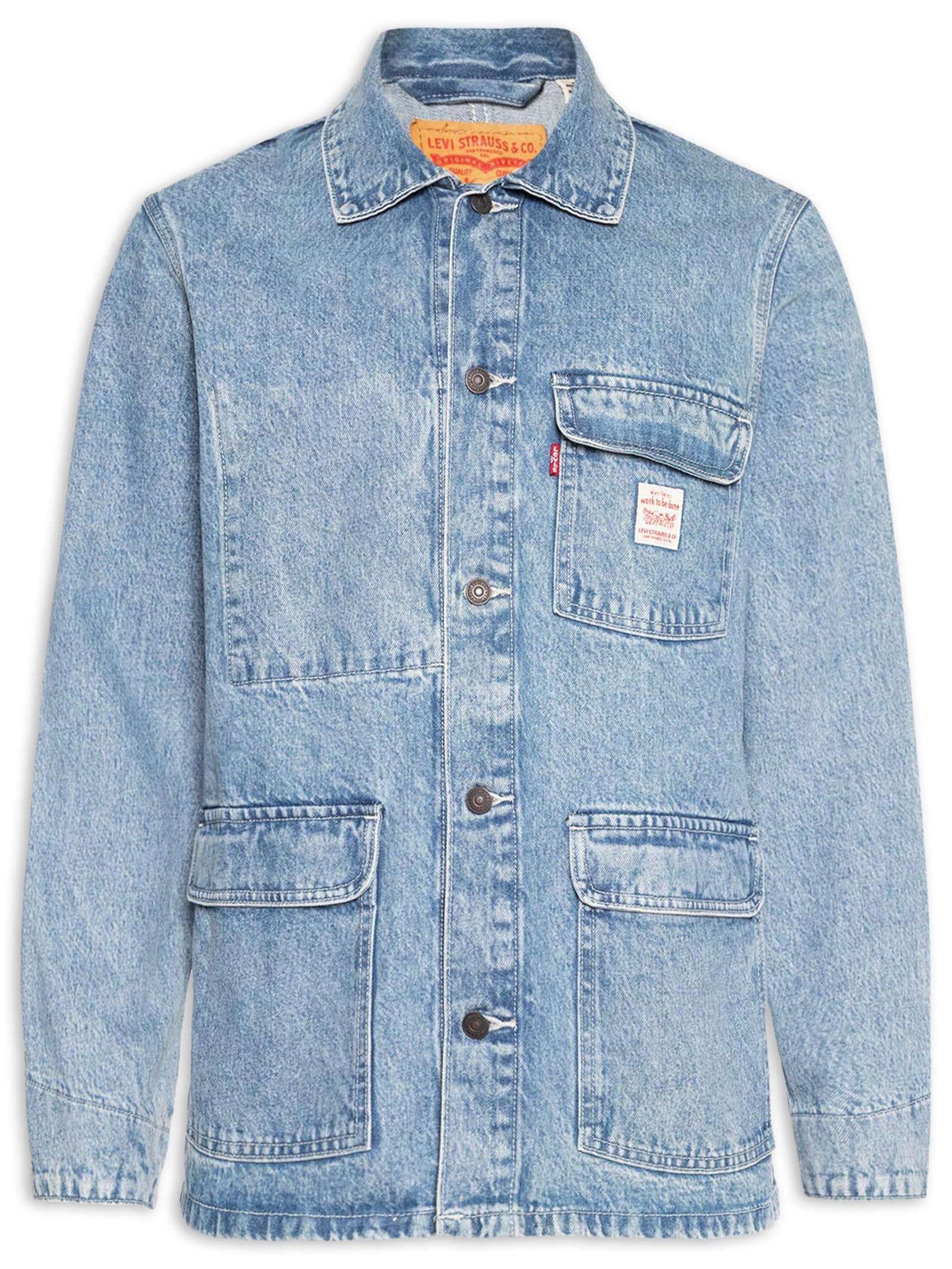 Euro Levi’s Engineerd denim jacket Large Casaco Masculino Jeans Broadway Engineer - Azul - Levi's