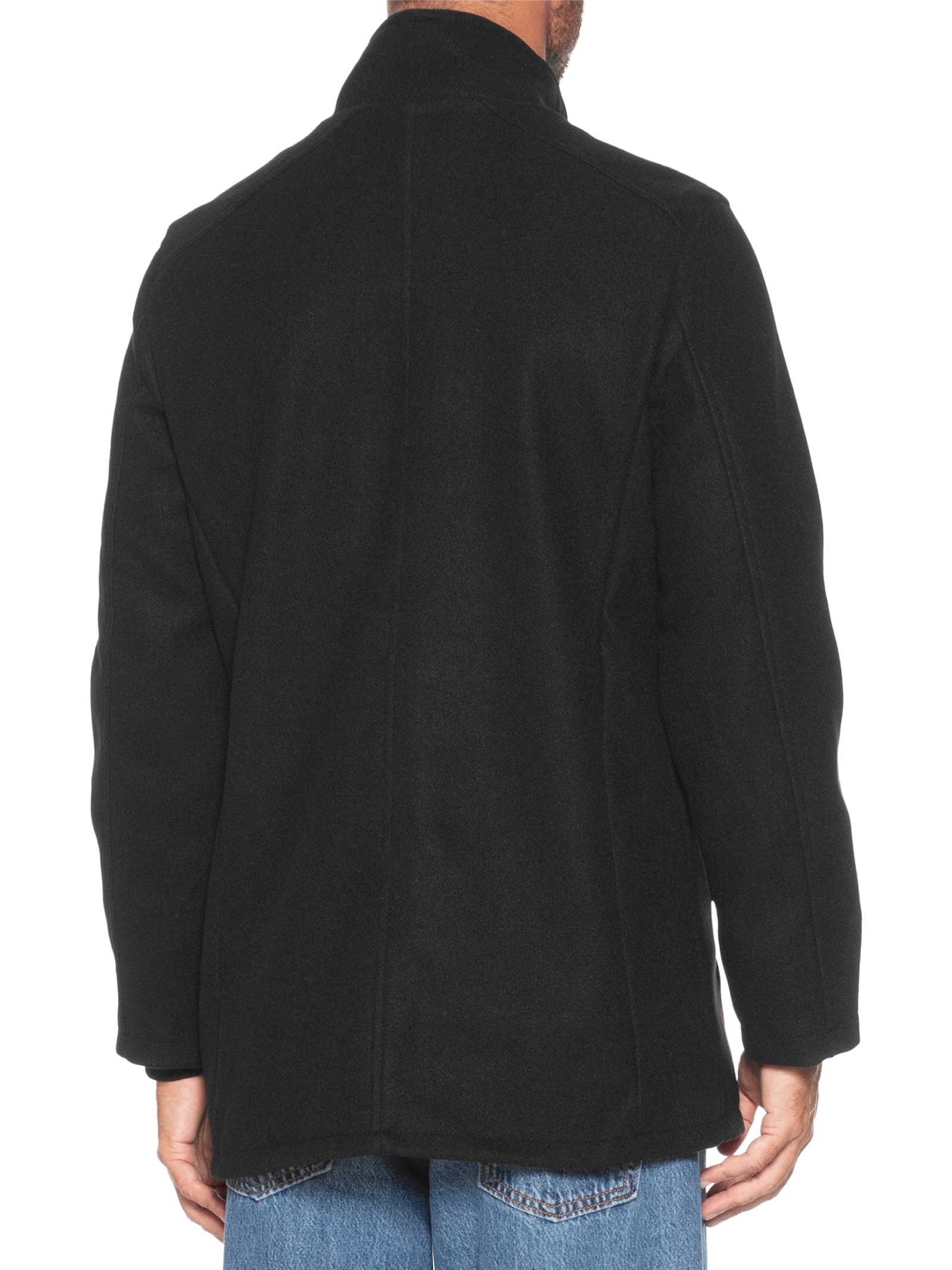 Casaco Masculino Lã Batida Preto '2 Essential