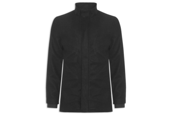 Casaco Masculino Lã Batida - Preto