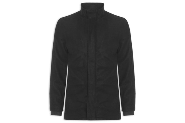 Casaco Masculino Lã Batida - Preto