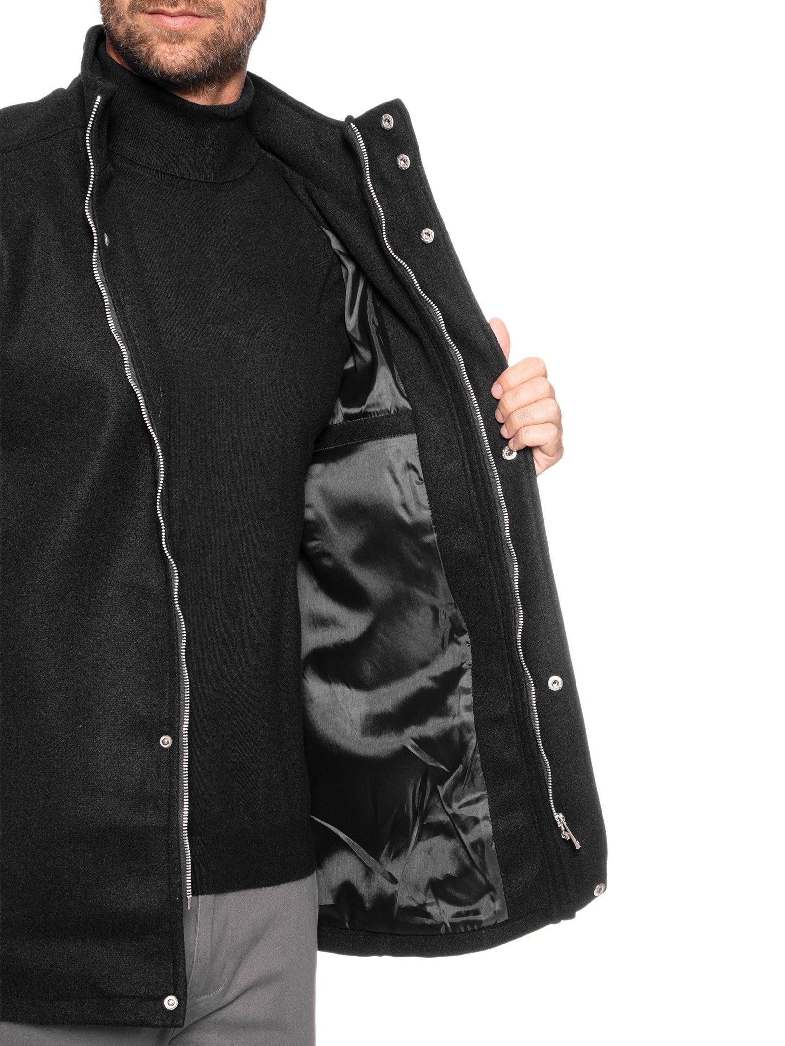 Casaco Masculino Médio Preto '2 Essential