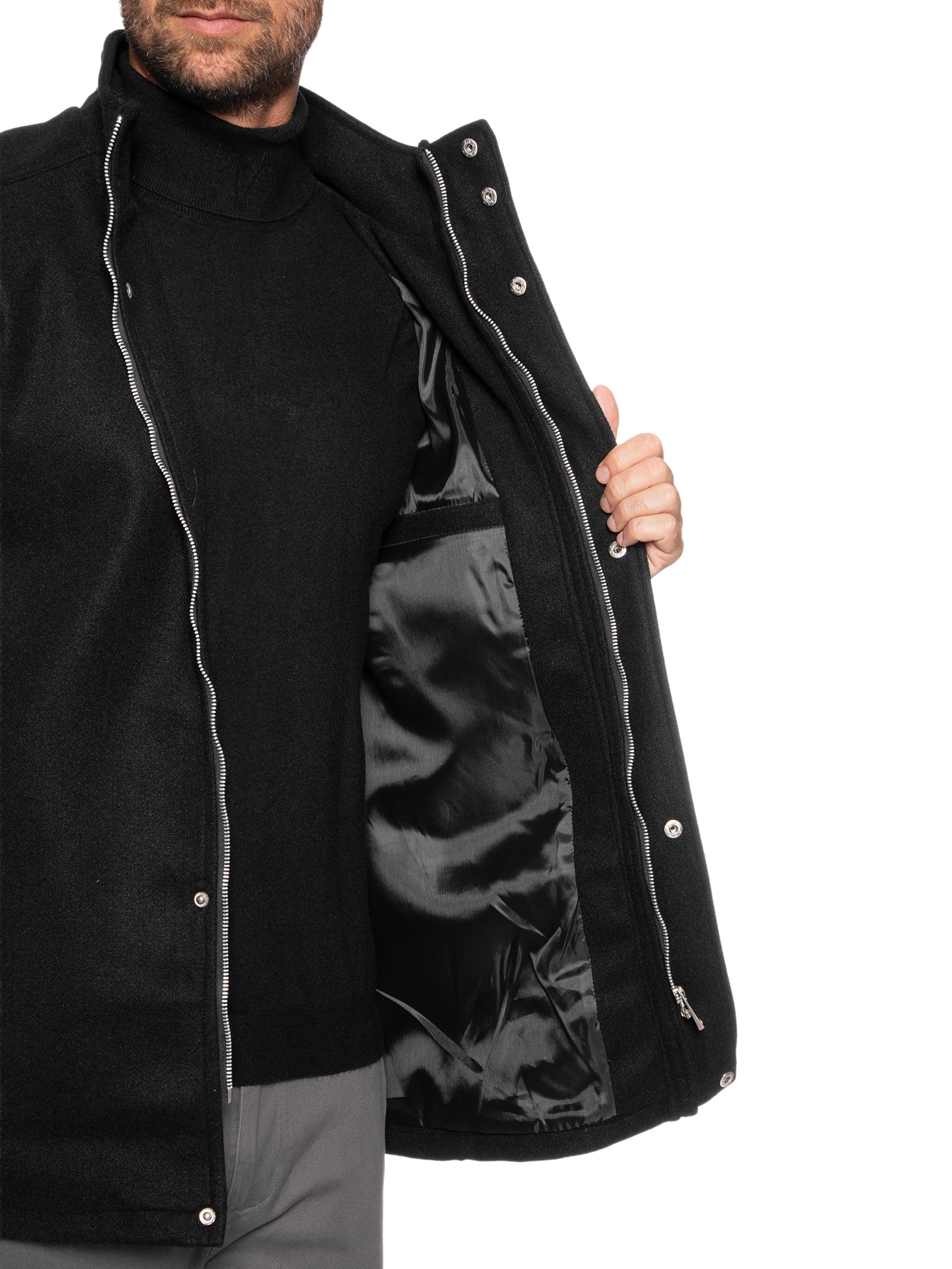 Casaco Masculino Médio Preto '2 Essential