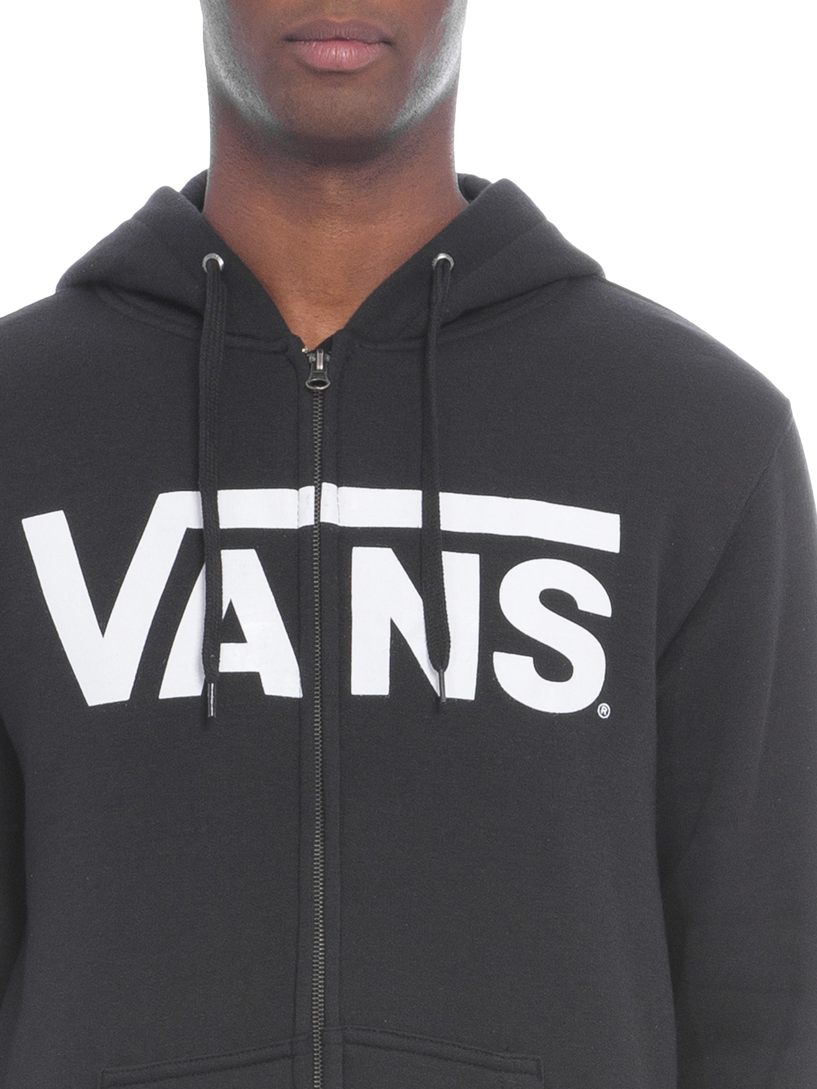 Casaco Masculino Moletom Algodão Preto Vans