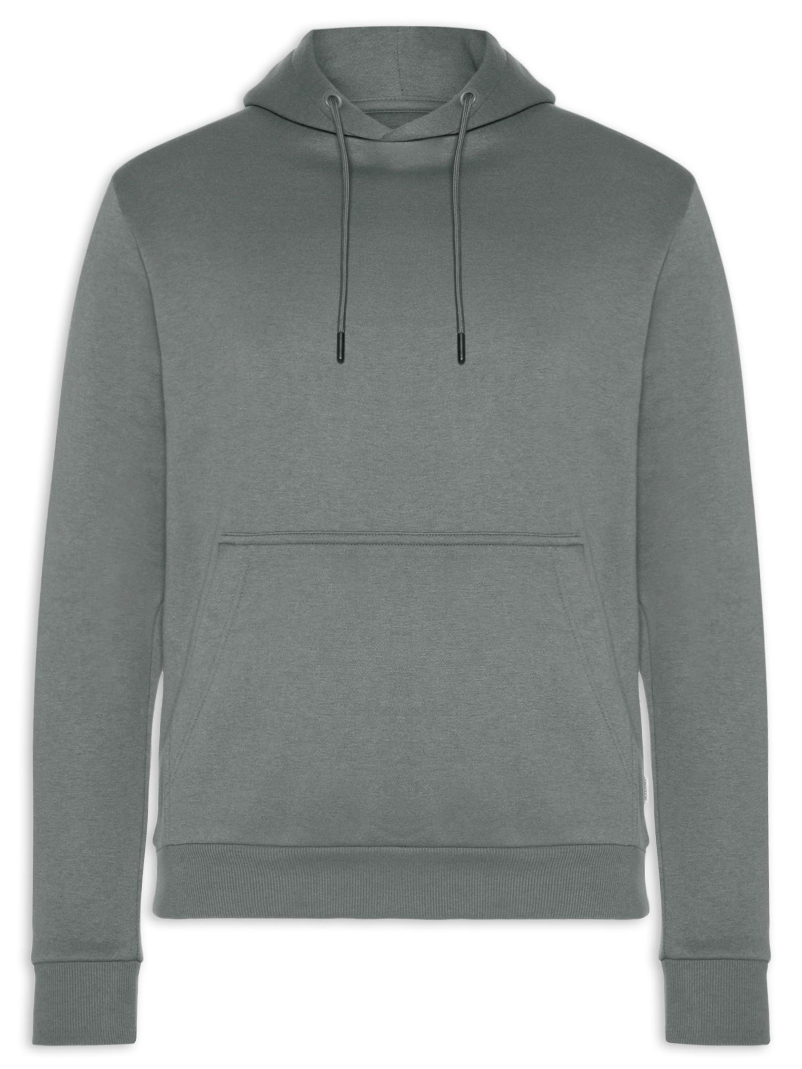 Casaco Masculino Moletom Básico Com Capuz Cinza Jack & Jones