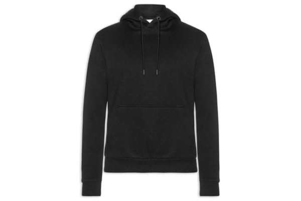 Casaco Masculino Moletom Básico Com Capuz - Preto