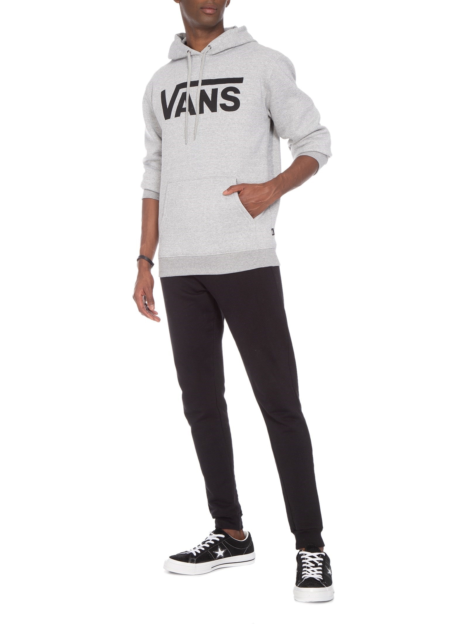 Casaco Masculino Moletom Classic Po Hoodie Ii Cinza Vans