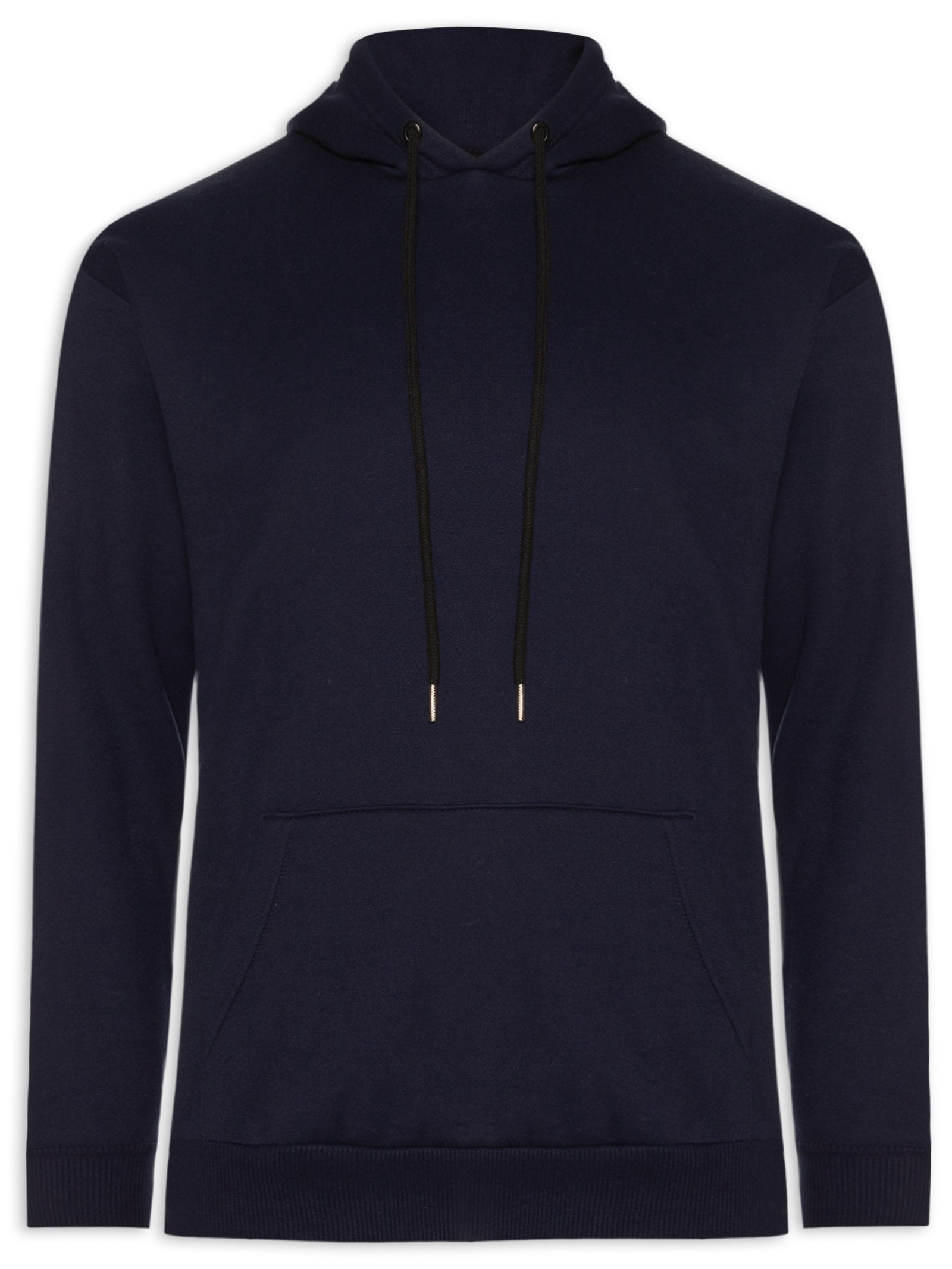 Casaco Masculino Moletom Com Capuz Azul  Basiq Men