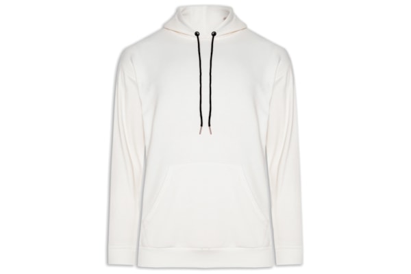 Casaco Masculino Moletom Com Capuz - Off White