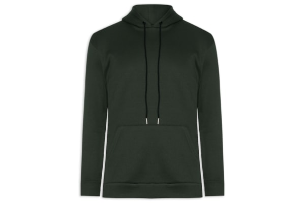 Casaco Masculino Moletom Com Capuz - Verde 
