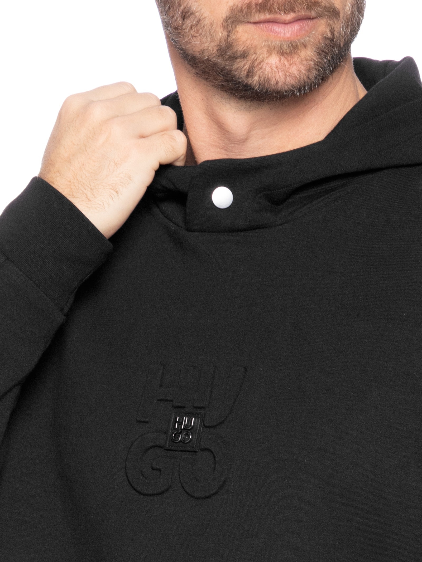 Casaco Masculino Moletom Debostaco Preto Hugo