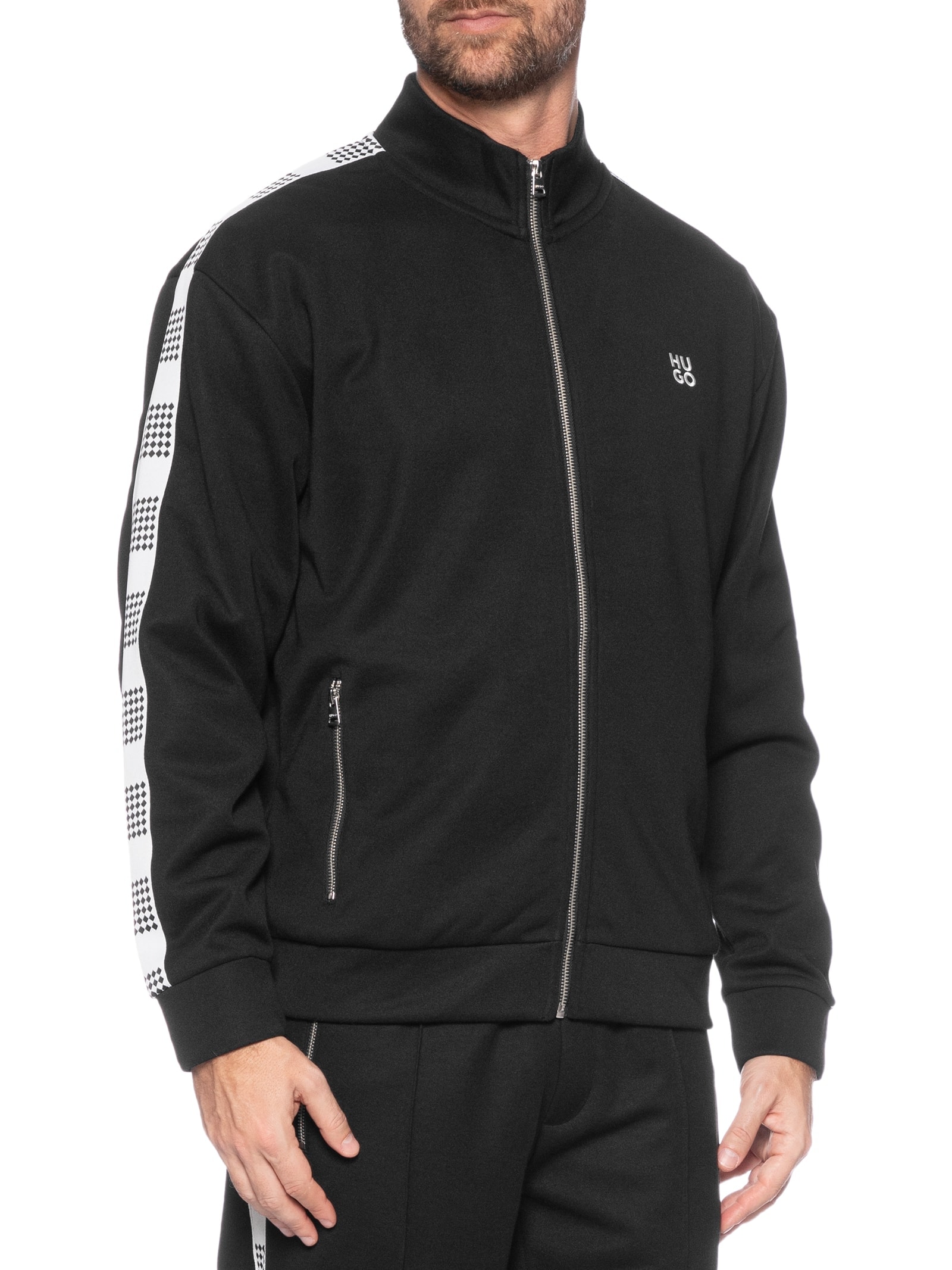 Casaco Masculino Moletom Dusino Preto Hugo