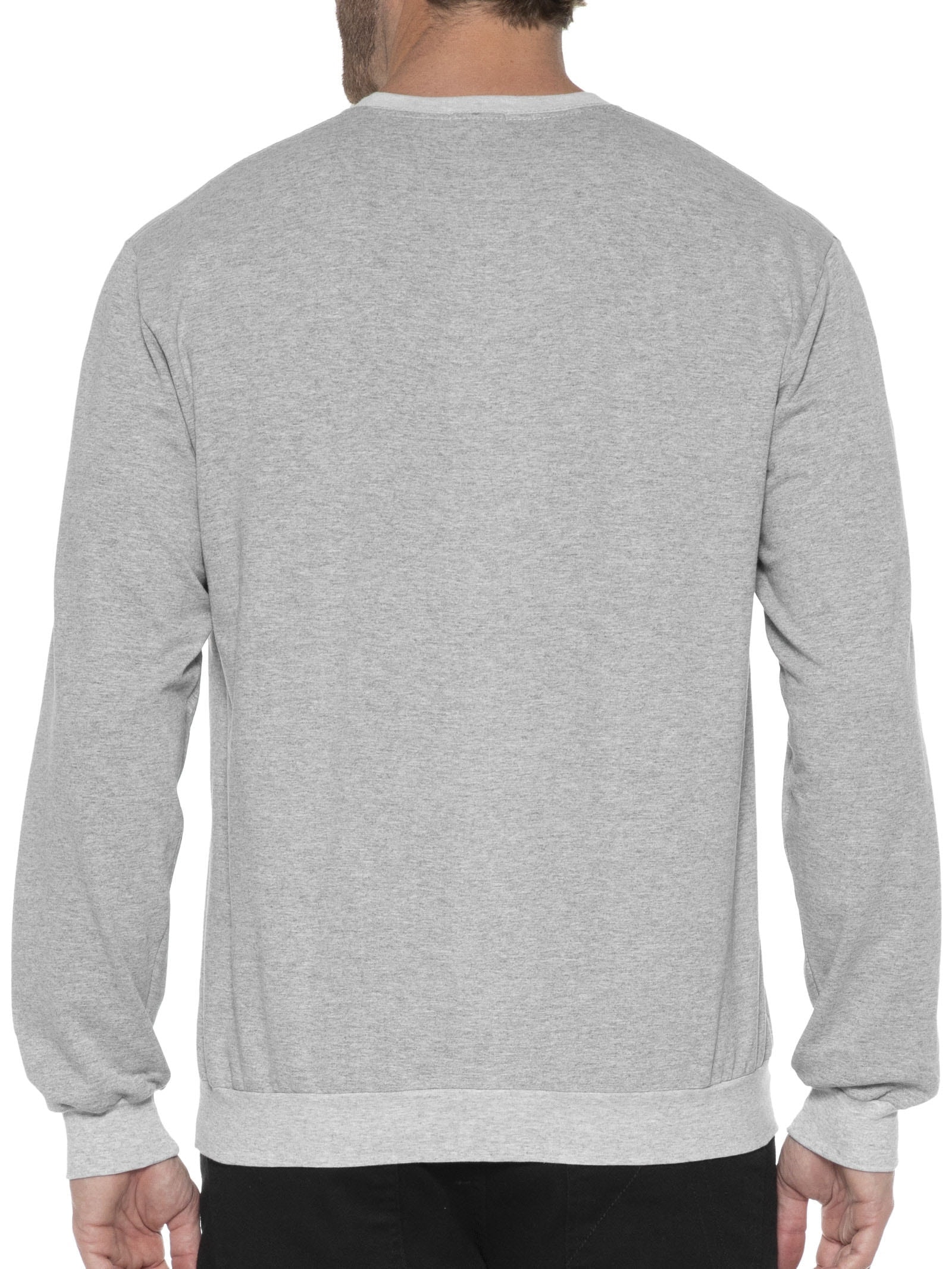 Casaco Masculino Moletom Gola C  Cinza Basiq Men