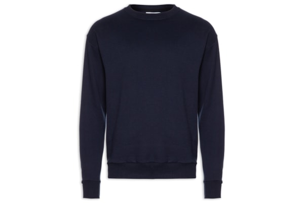 Casaco Masculino Moletom Gola Careca - Azul 