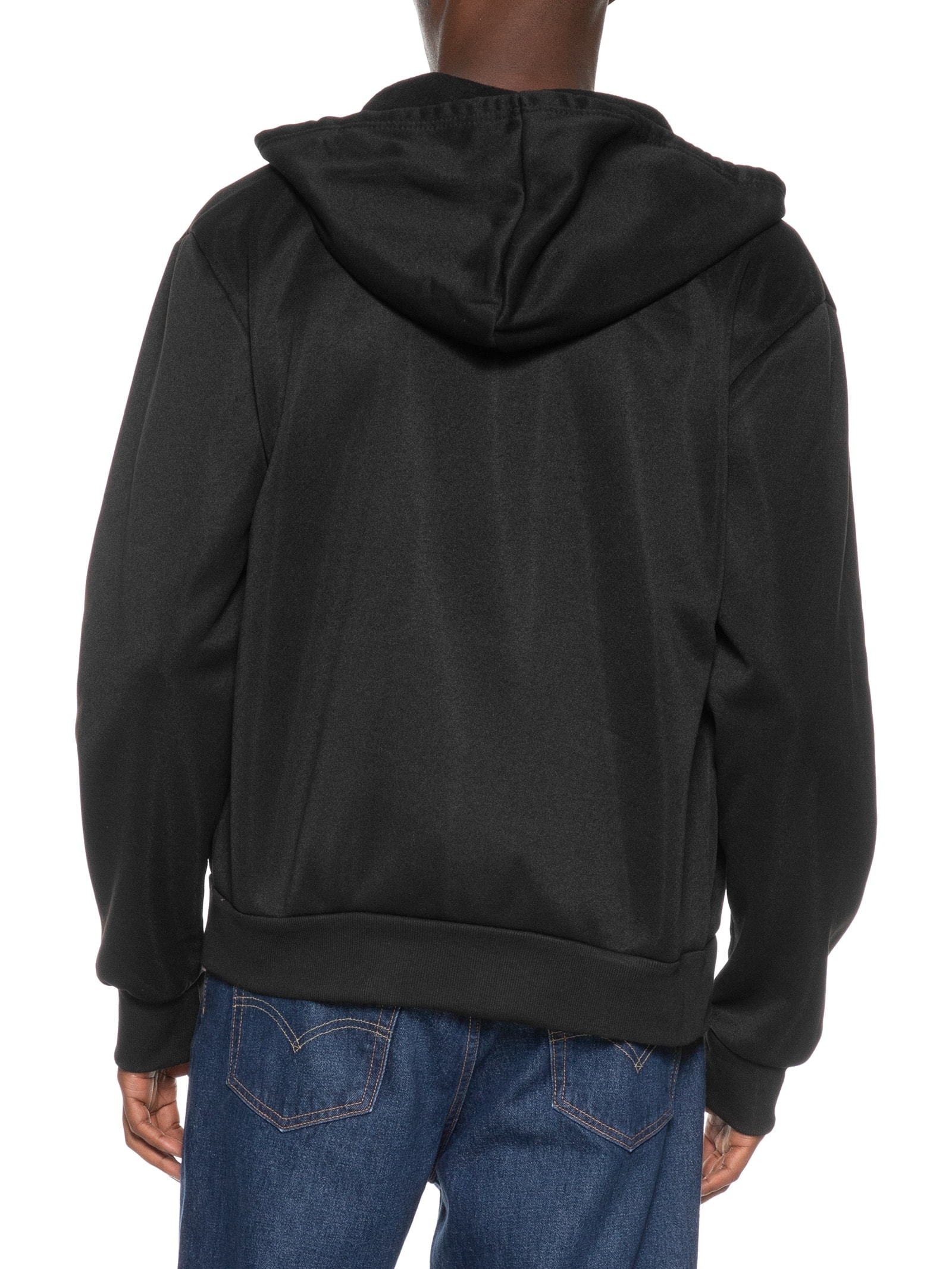 Casaco Masculino Moletom Zíper Com Gorro Preto Basiq Men