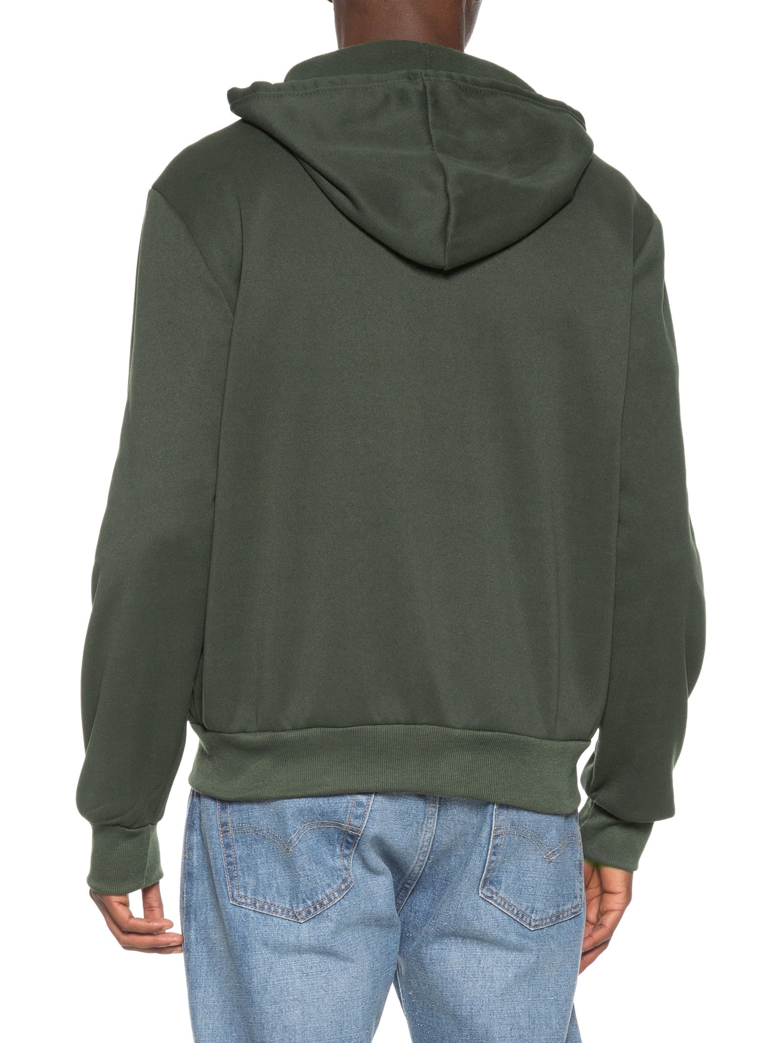 Casaco Masculino Moletom Zíper Com Gorro Verde Basiq Men
