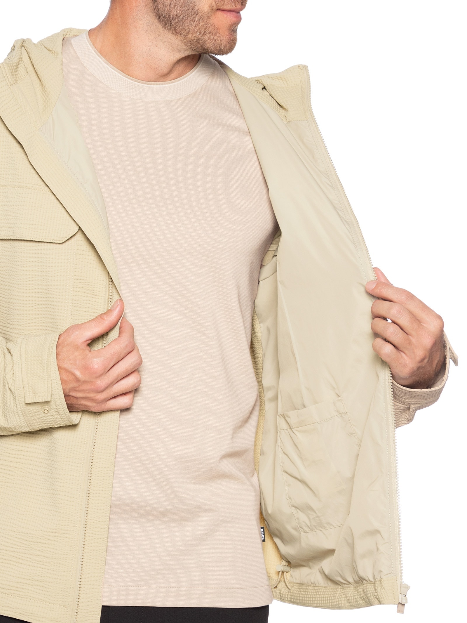 Casaco Masculino P Colide Bege Boss