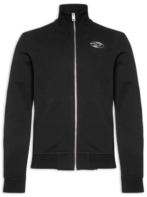 Casaco Masculino S Ginni Zip Od Sweat Shir – Preto