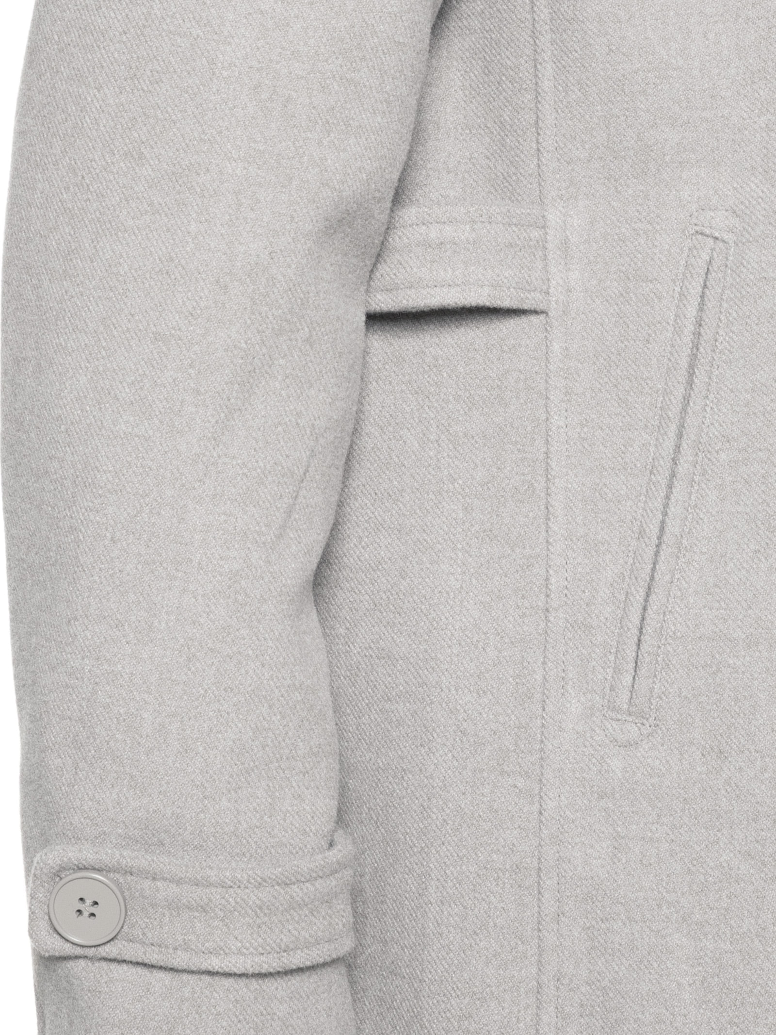 Casaco Masculino Sobretudo Clássico Cinza '2 Essential