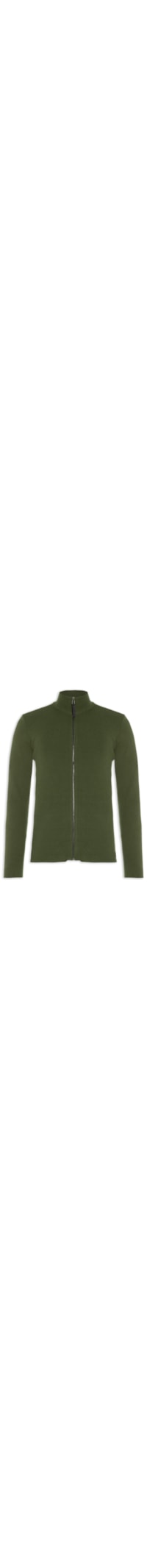 Casaco Masculino Swater Tricot Zipped Cotton - Verde
