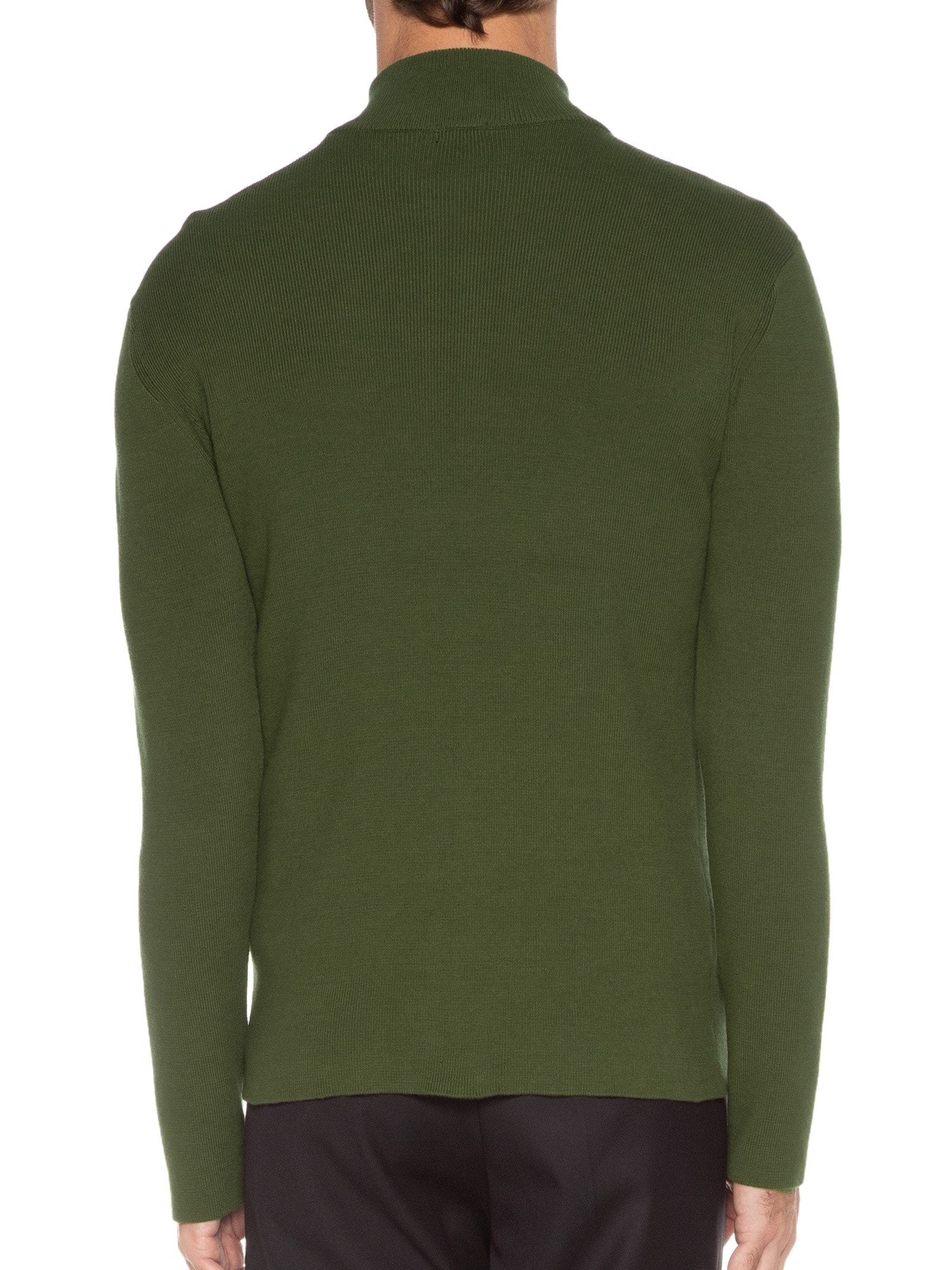 Casaco Masculino Swater Tricot Zipped Cotton Verde Osklen