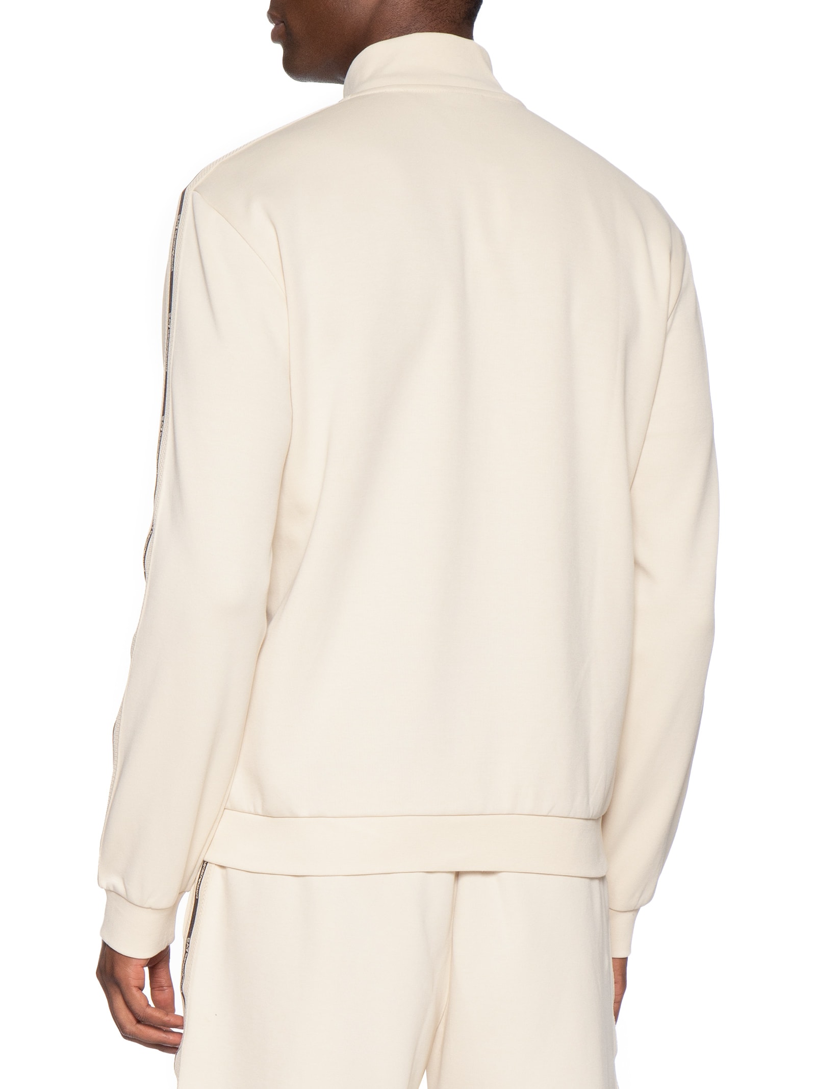 Casaco Masculino Train Logo Tape Bege Ea7 Emporio Armani