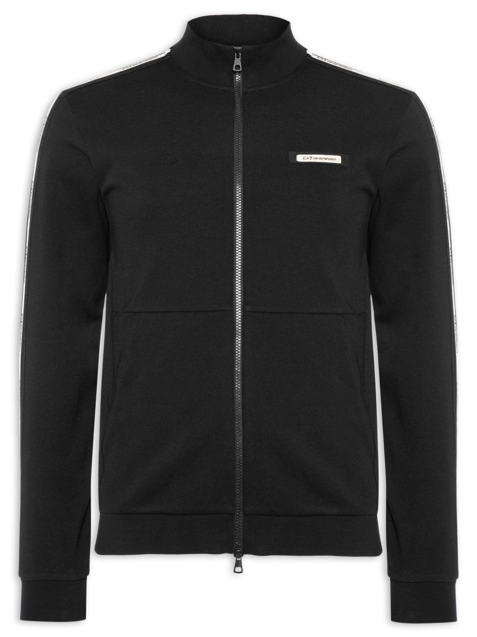 Casaco Masculino Train Logo Tape Preto Ea7 Emporio Armani