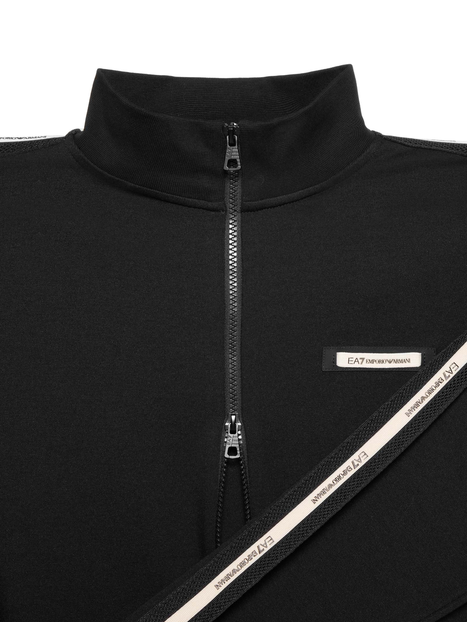Casaco Masculino Train Logo Tape Preto Ea7 Emporio Armani