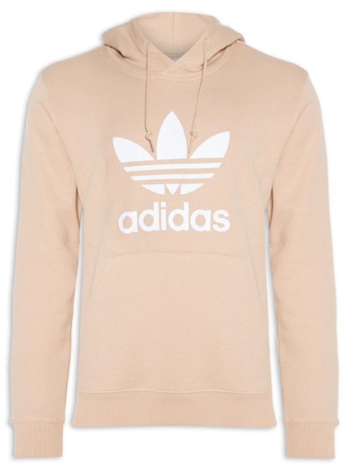 Casaco Masculino Trefoil Com Capuz - Bege