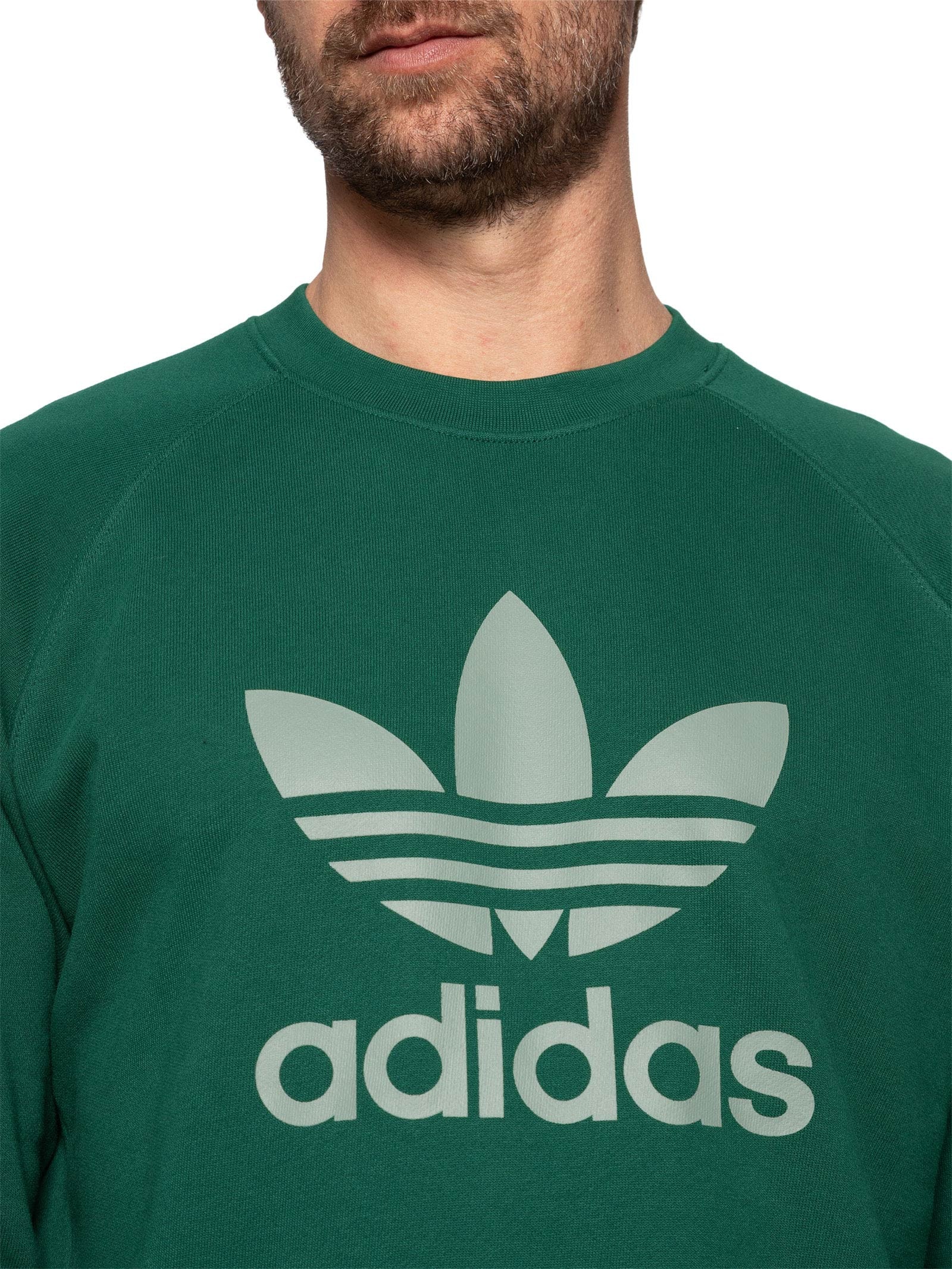 Casaco Masculino Trefoil Crew Verde Adidas Originals
