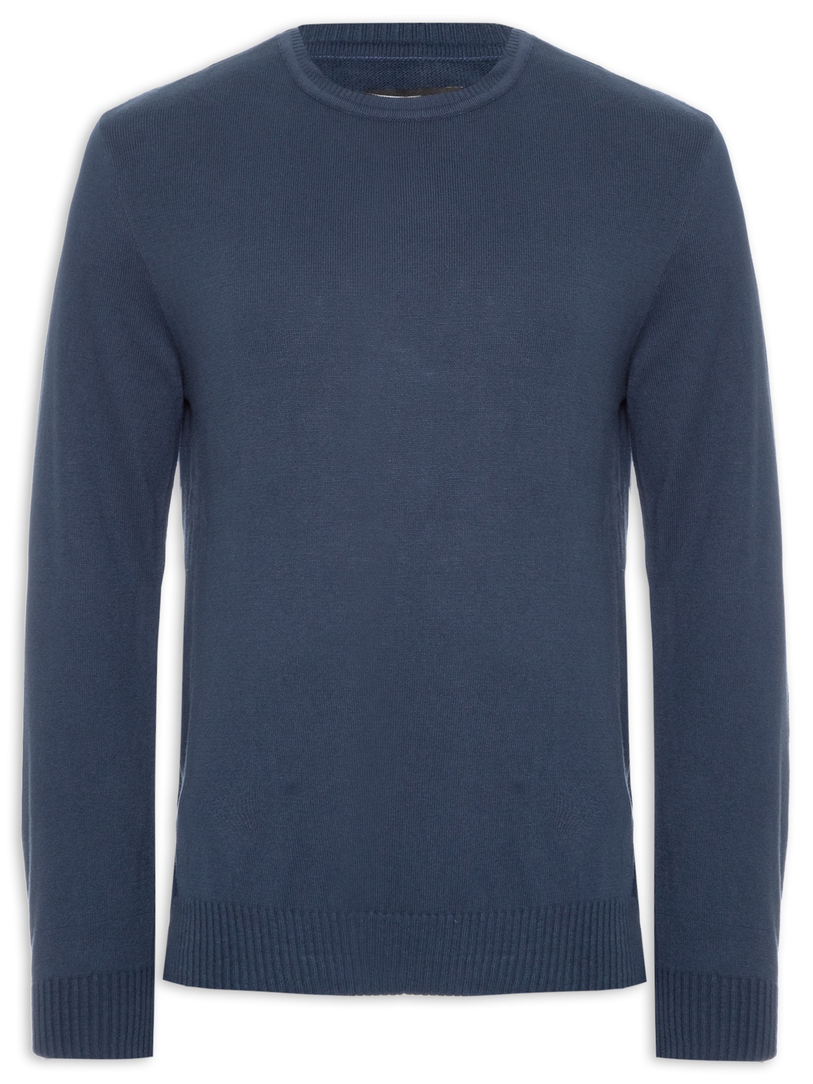 Casaco Masculino Tricot Básico Azul Foxton