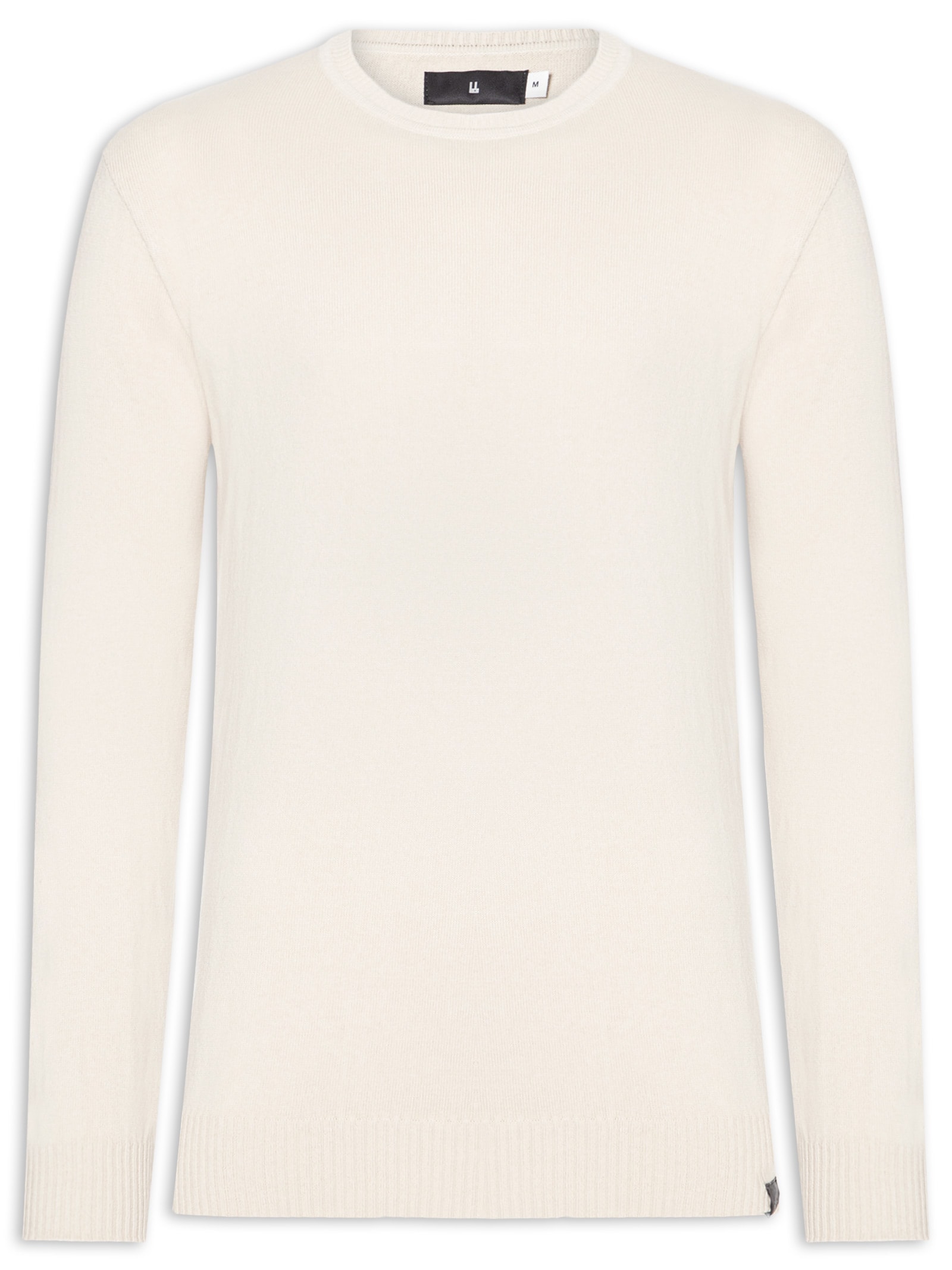 Casaco Masculino Tricot Básico Bege Foxton